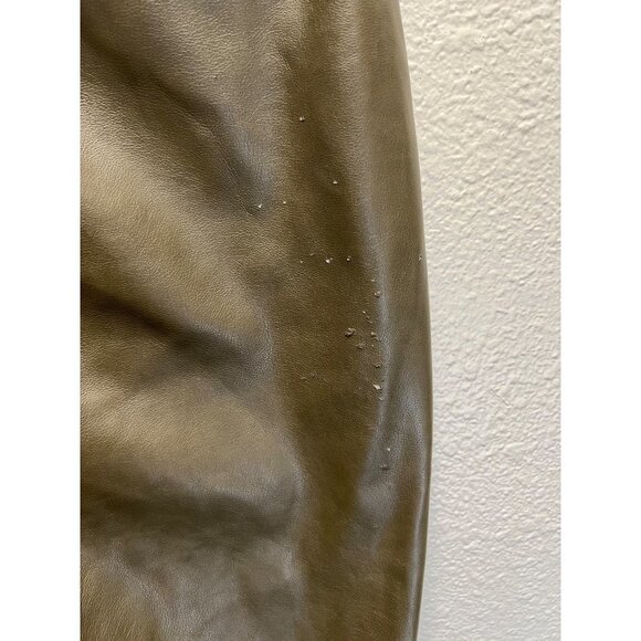 Avec Les Filles Faux Leather Pants  Deep Green Size Med - Picture 5 of 8